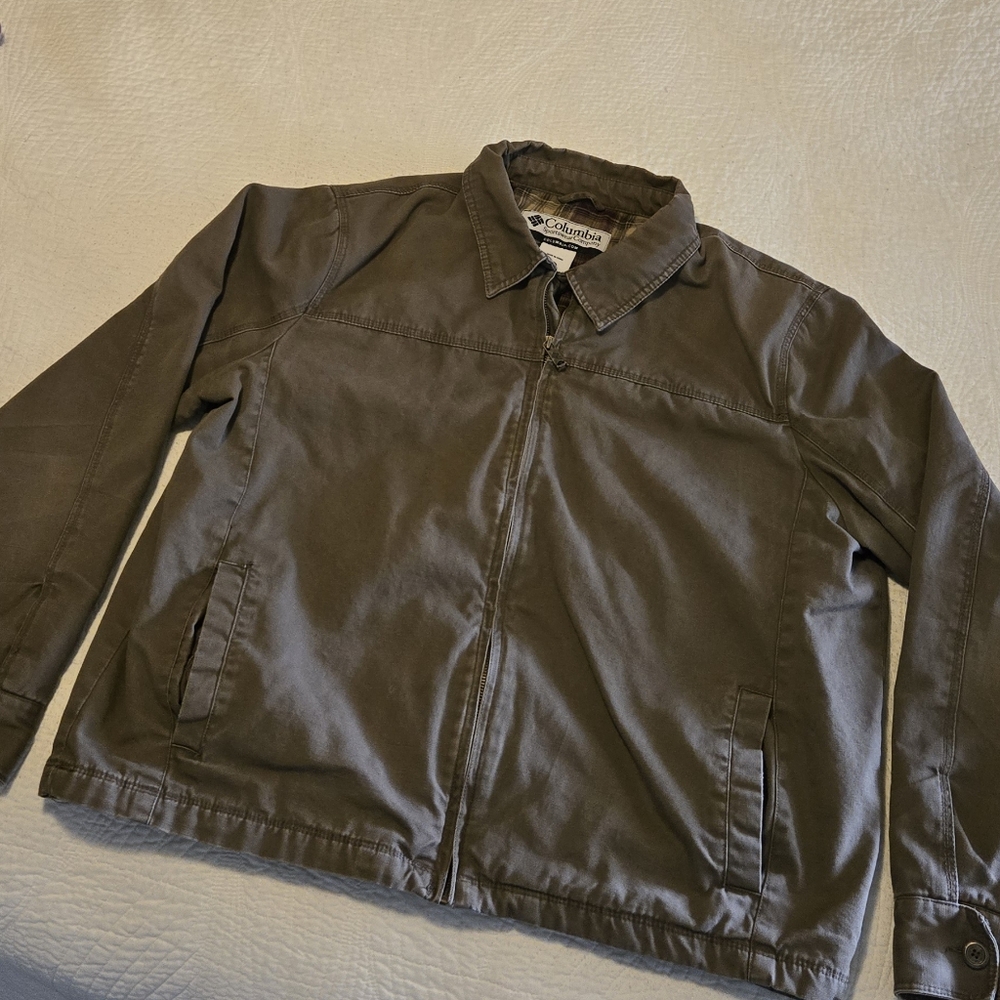 Vintage Columbia flannel-lined jacket, size XL